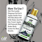Organic Charcoal Bodywash 300ml - Alif Naturals