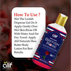 Organic British Rose Bodywash 300ml - Alif Naturals
