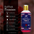 Organic British Rose Bodywash 300ml - Alif Naturals