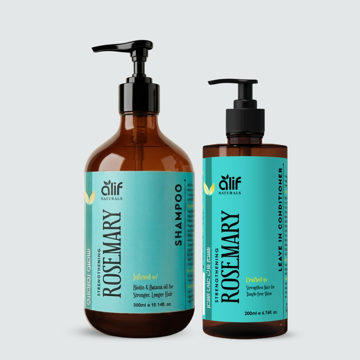Strengthening Rosemary - Shampoo and Leave in Conditioner Set - Made in U.A.E