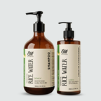 Fermented Rice Water - Shampoo and Leave in Conditioner Set - Made in U.A.E