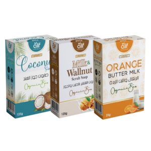 Coconut, Milk & Walnut Scrub, Orange Butter Milk - Organic soap